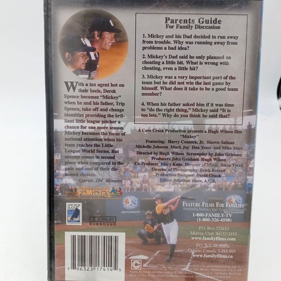 Mickey John Grisham DVD NOS New Sealed Harry Connick Jr Feature Films For Famili - Picture 3 of 4